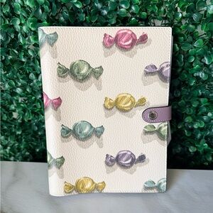 Coach Colorful Candy Print Notebook & Cover NWT